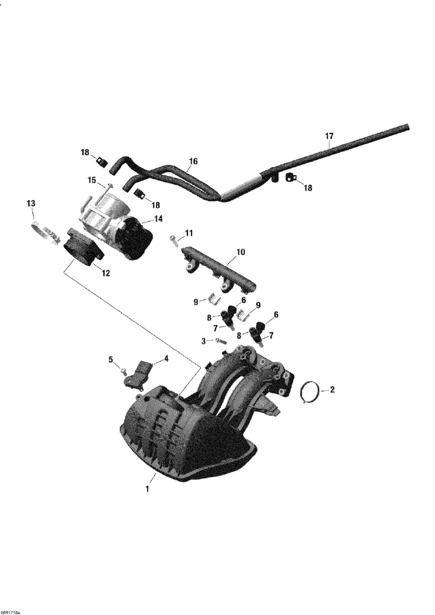 02- Air Intake Manifold And Throttle Body - 600 ACE