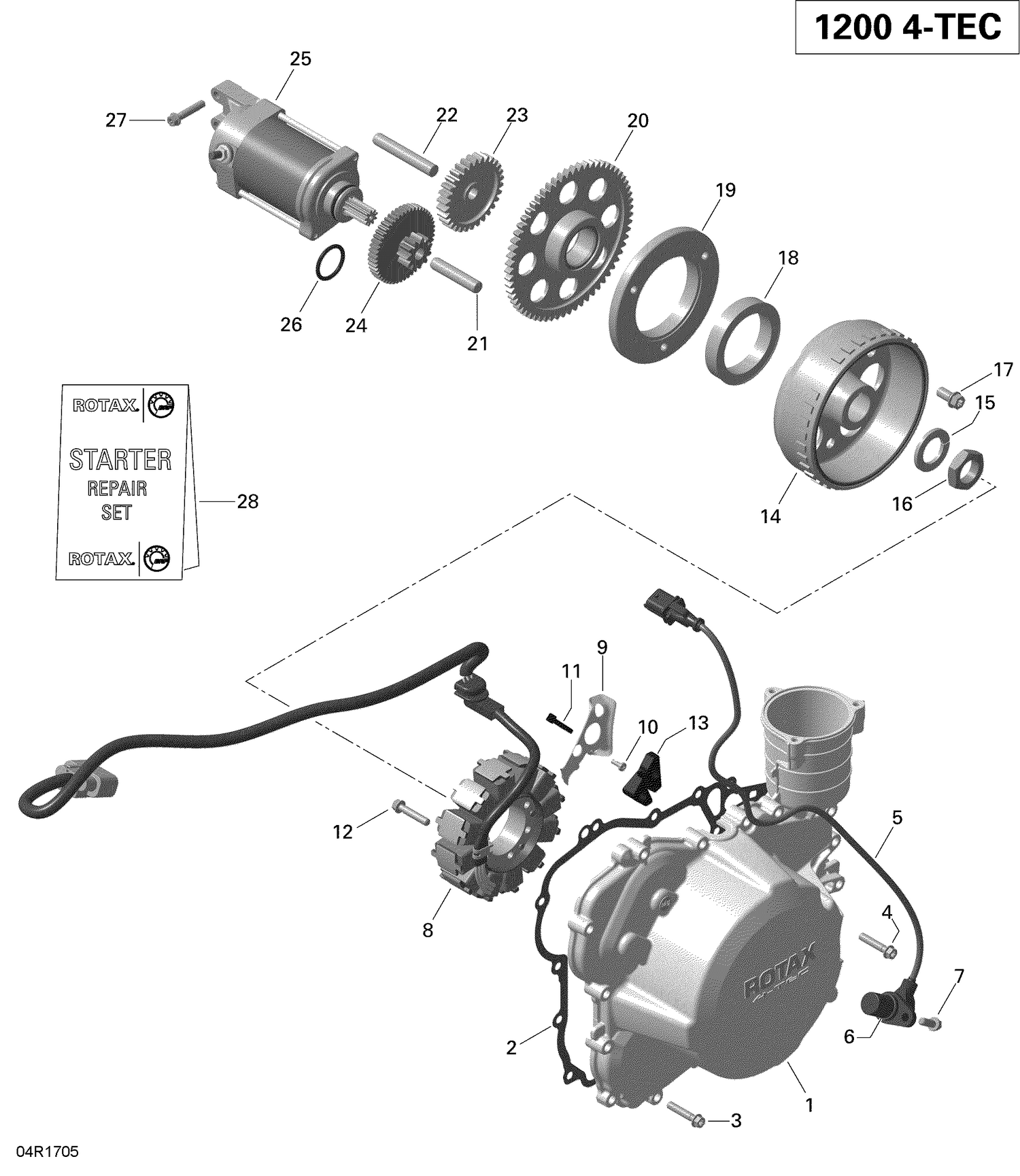 03- Magneto and Electric Starter - 1200iTC 4-TEC
