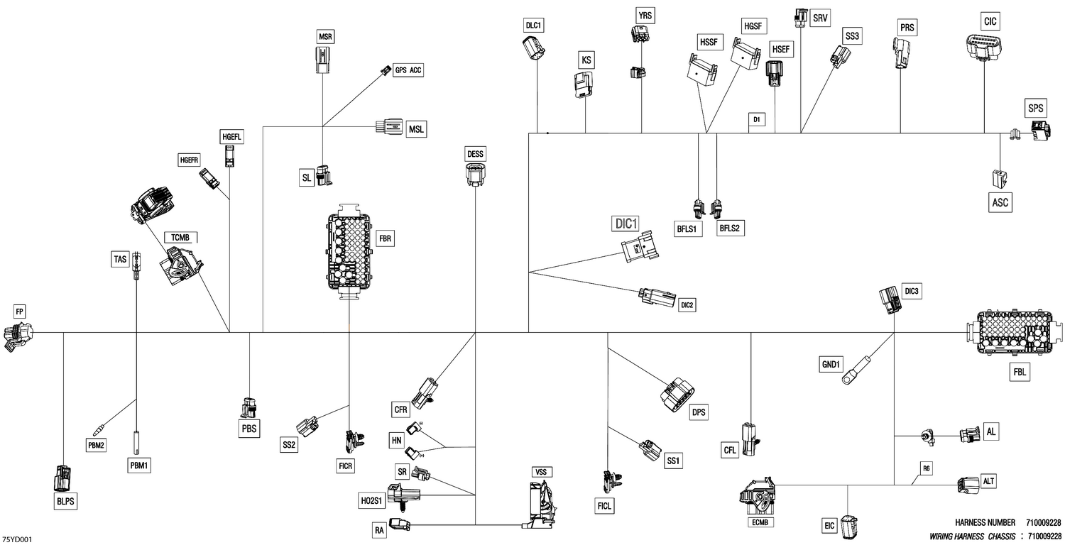 08- Electric - Main Harness - 710009228