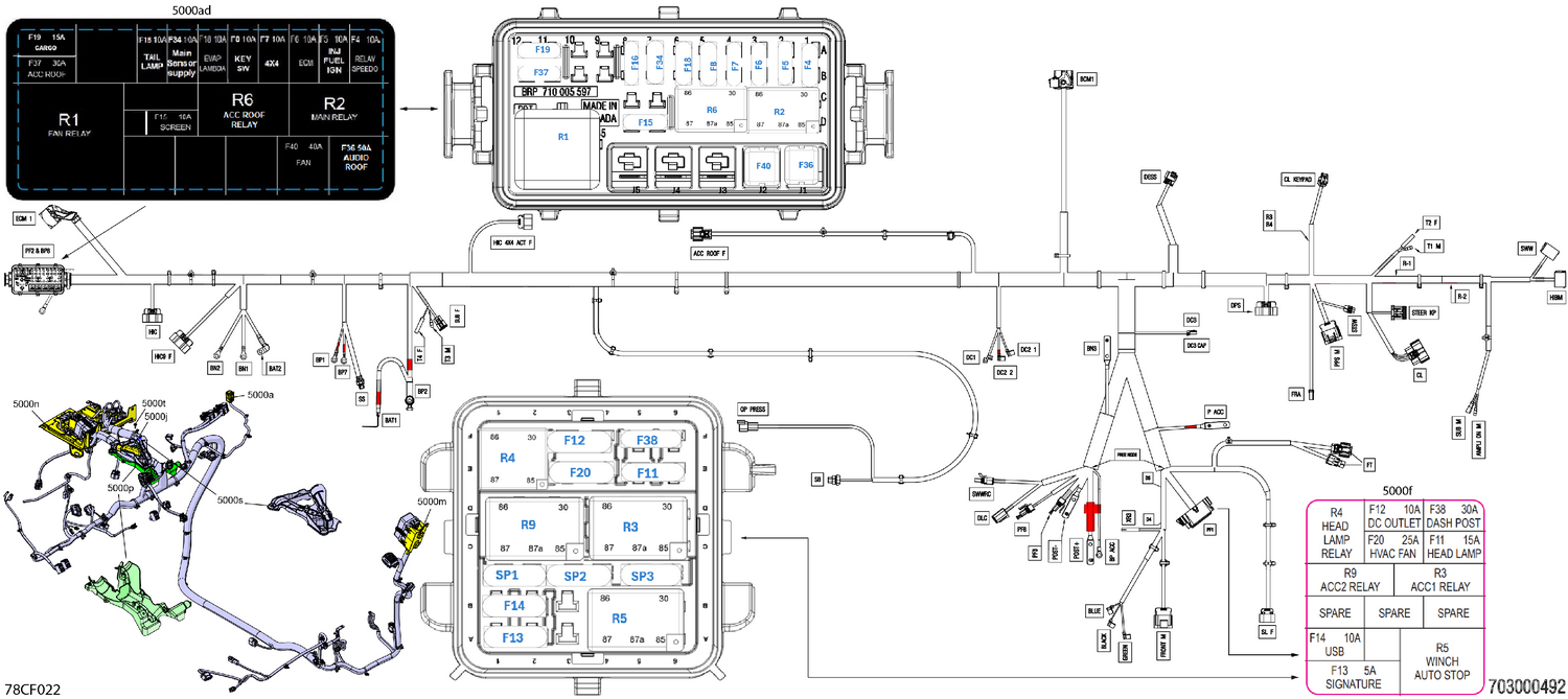 08- Electric - Main Harness - 710010179