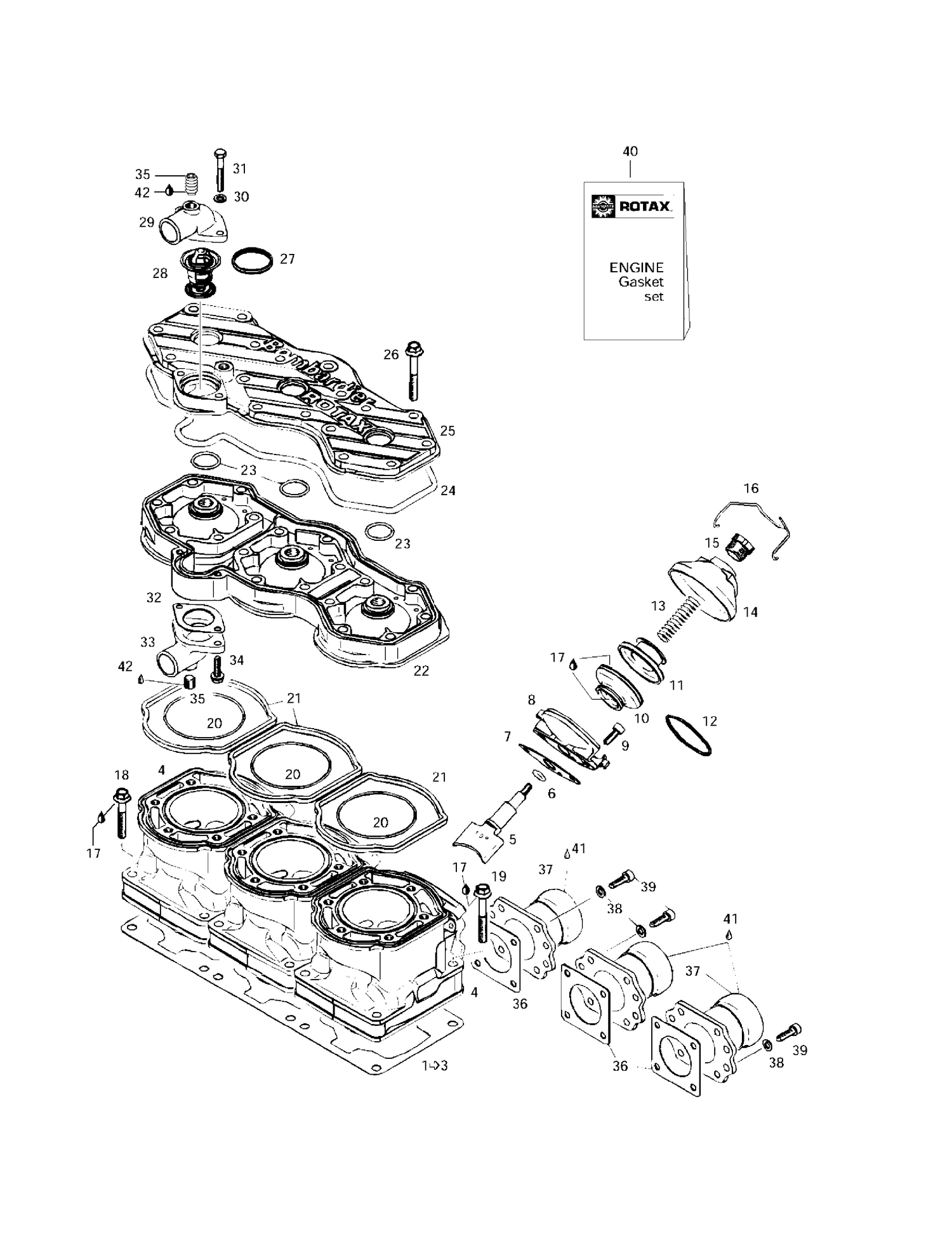 01- Cylinder, Exhaust Manifold (599)