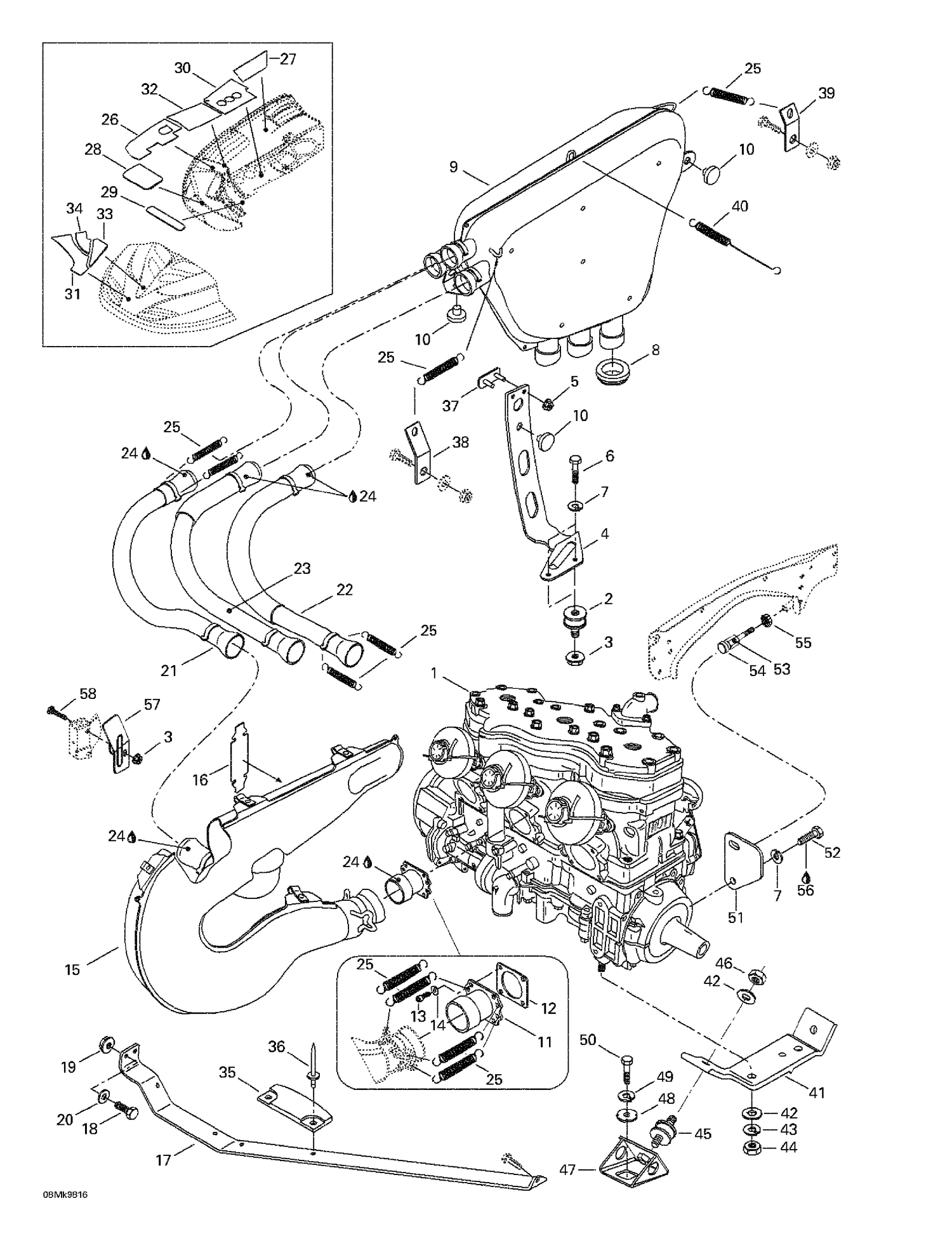 01- Engine Support And Muffler