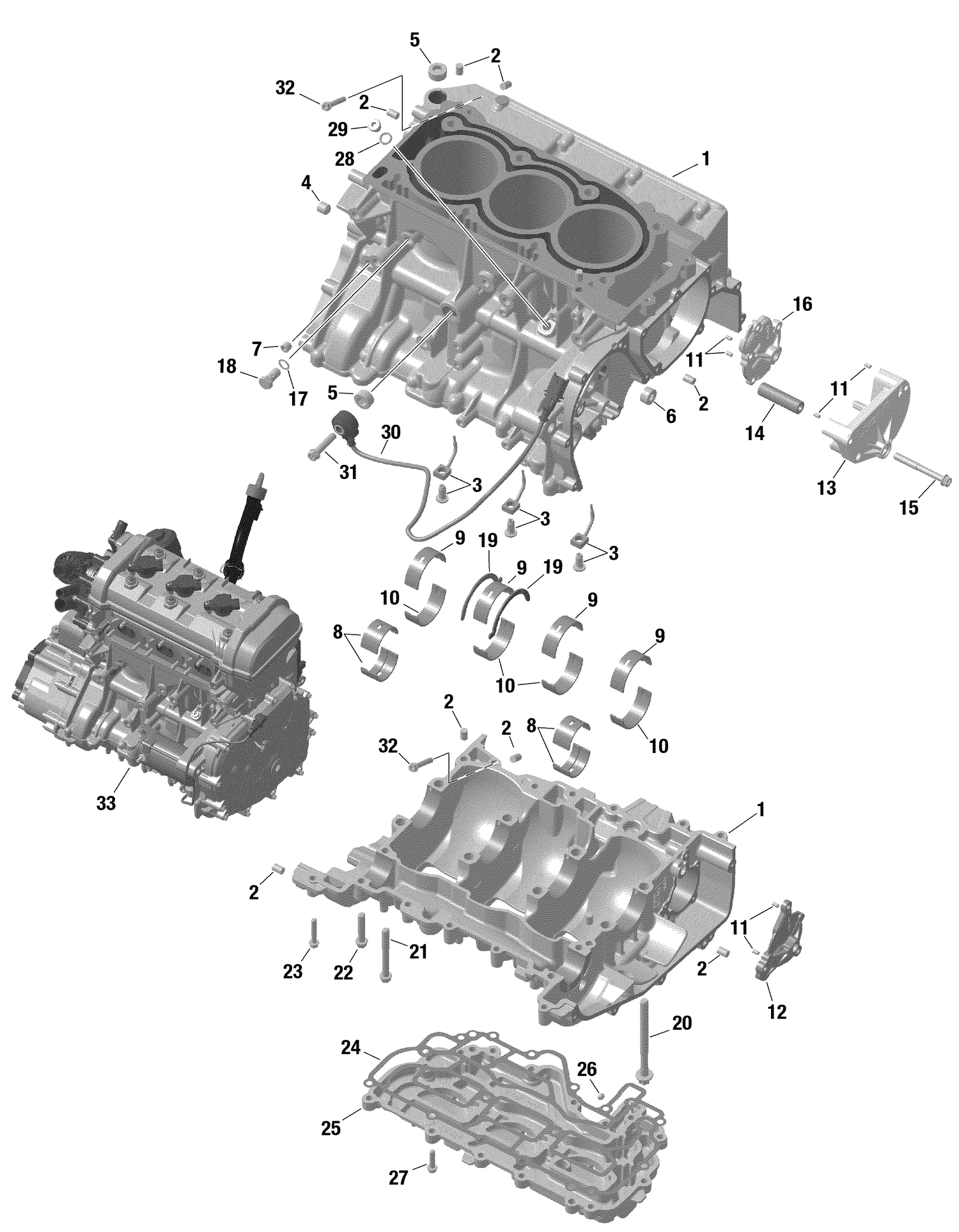 01- ROTAX - Crankcase