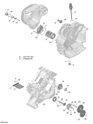 01- Engine Lubrication - 650 Efi Schematic