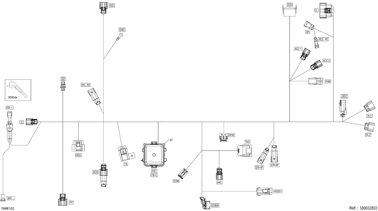 08- Electric - Main Harness - 515179737