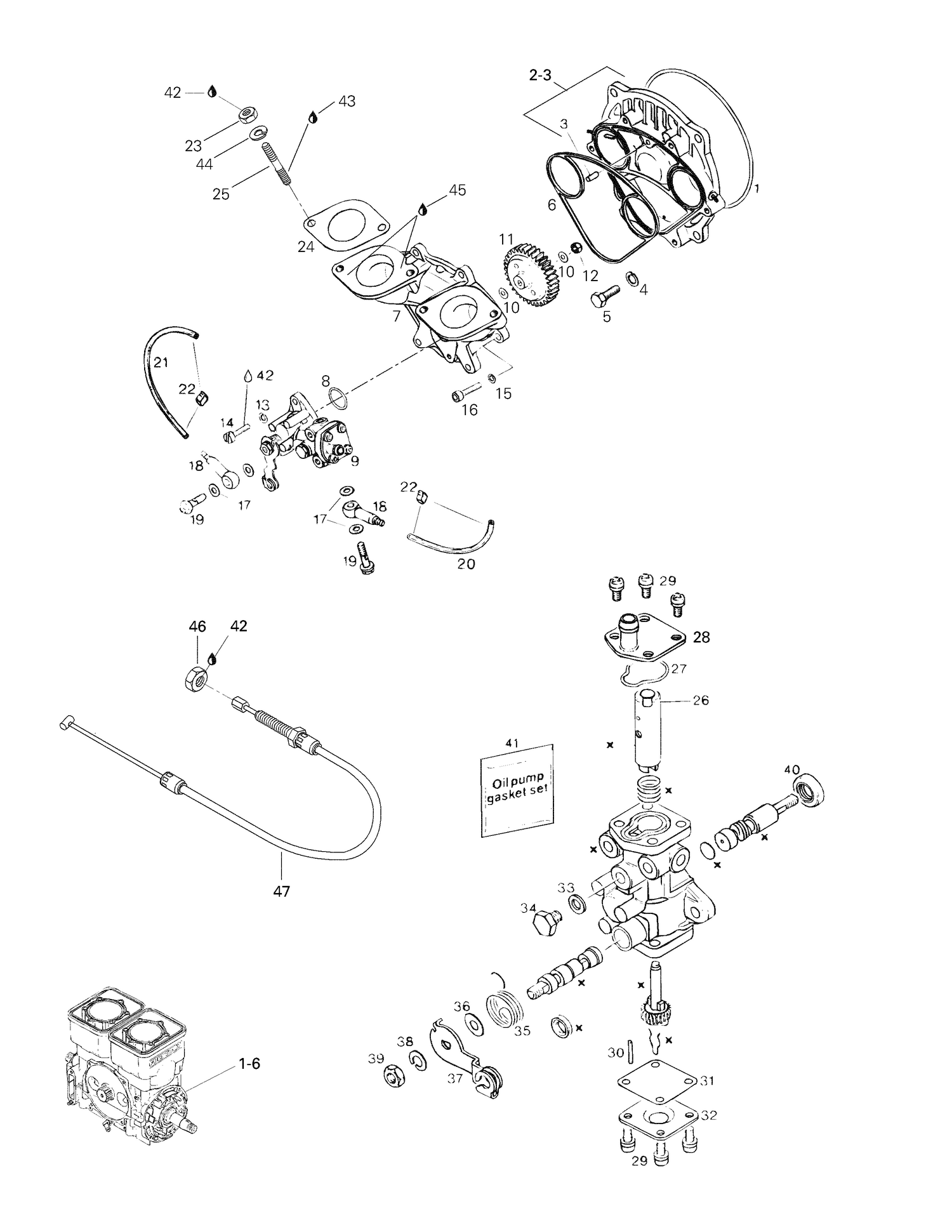 02- Oil Injection System, Oil Pump, Rotary Valve