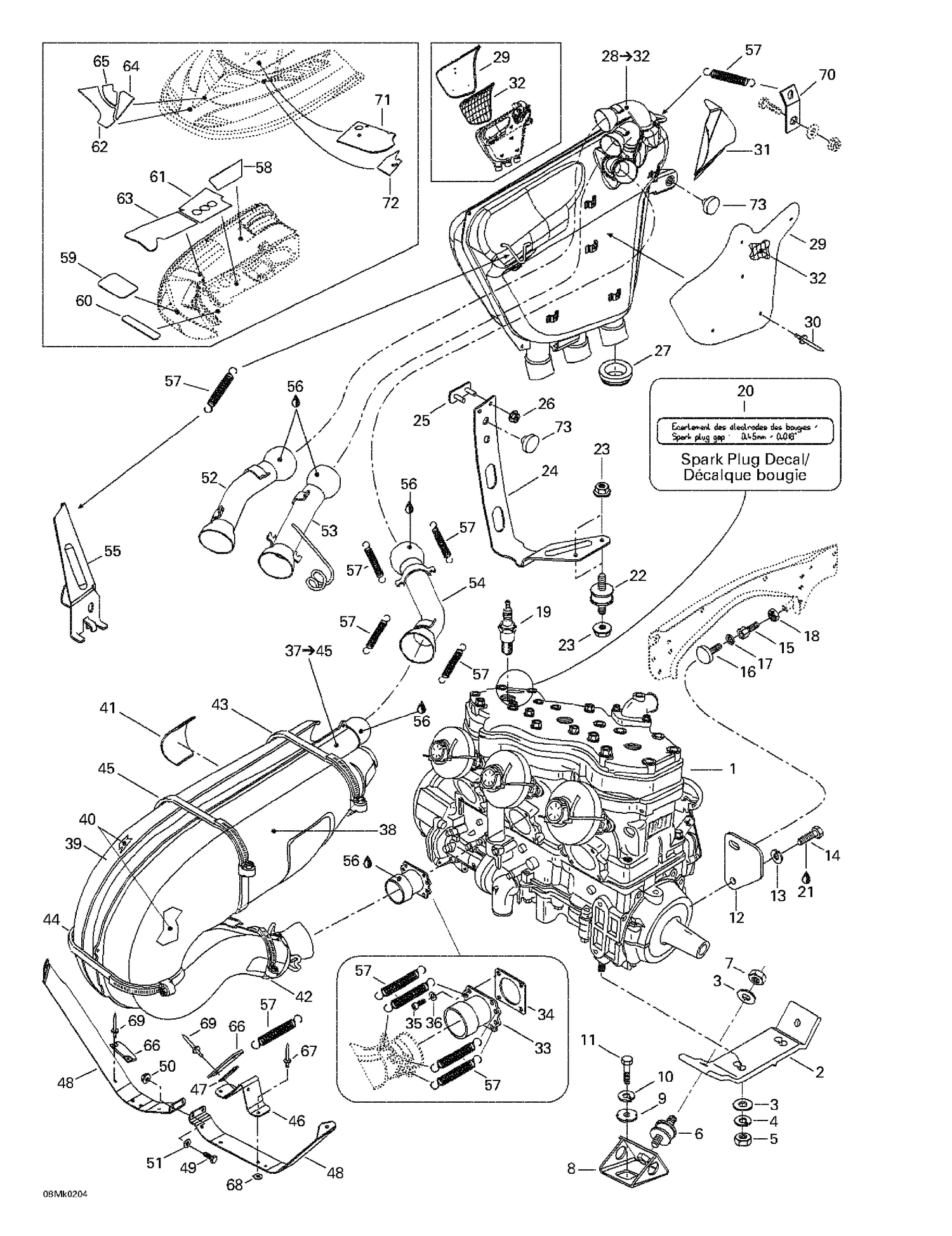 01- Engine Support And Muffler