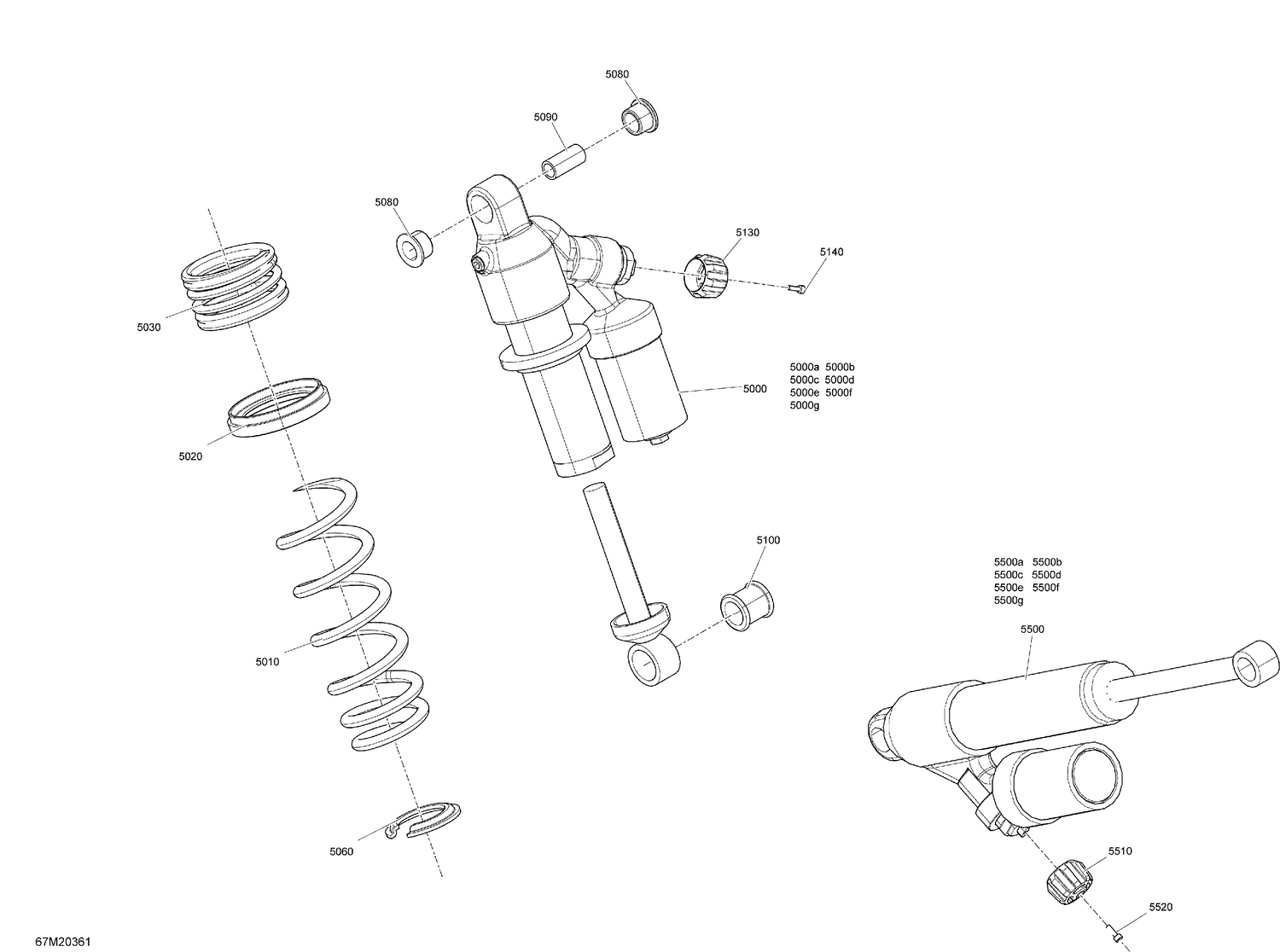 08- Suspension, Rear - Shocks - XRS