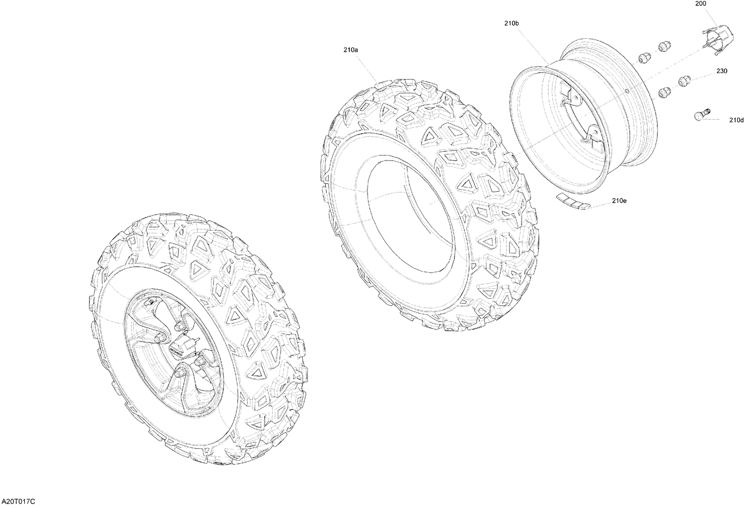 04- Drive - Front Section - Wheels - XT