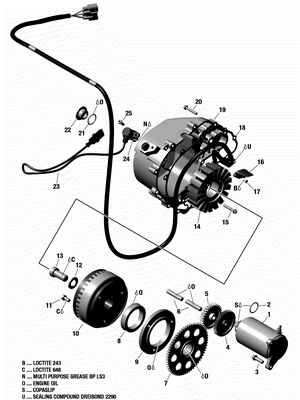 03- Magneto And Electric Starter Schematic