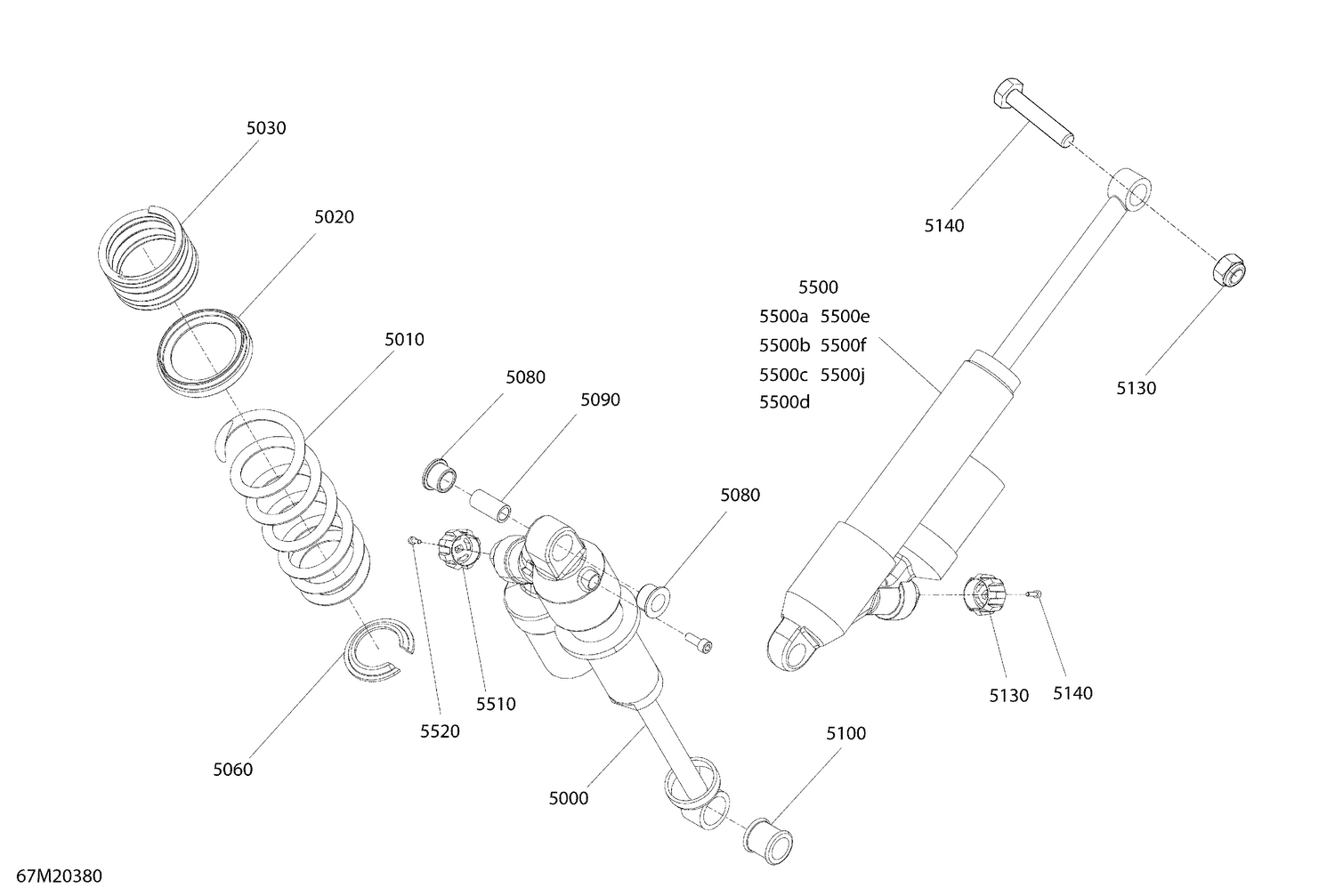 08- Suspension, Rear - Shocks - X