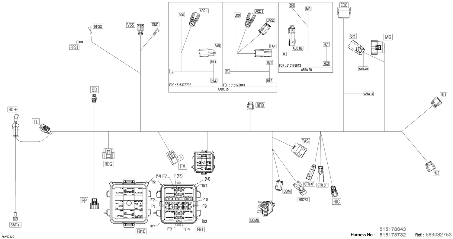 08- Electric - Main Harness - 515178732
