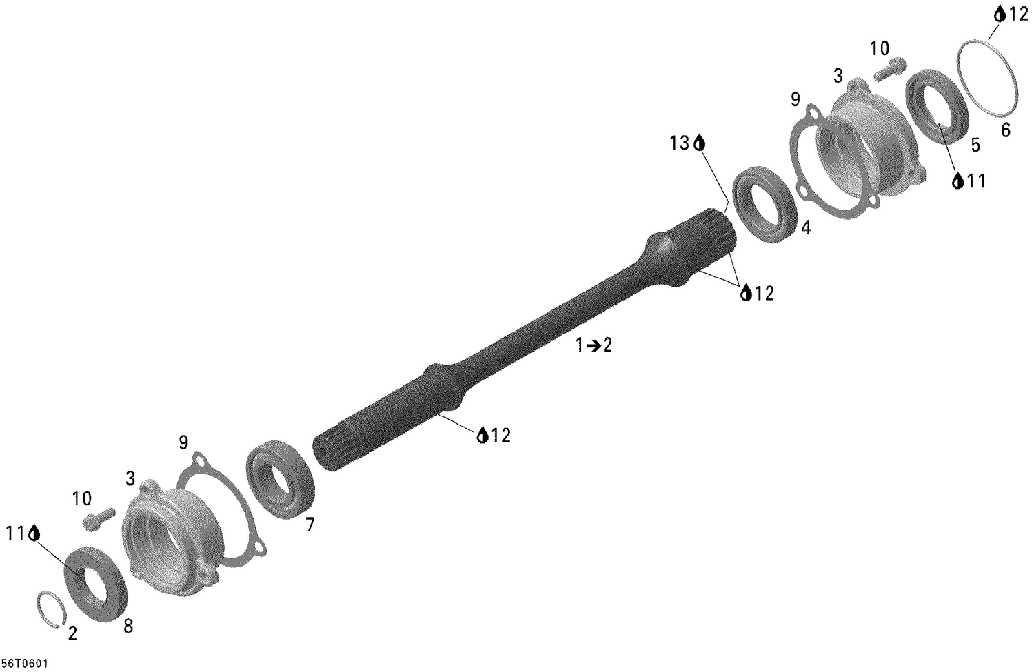 08- Drive Shaft (Up to engine number M6377191)