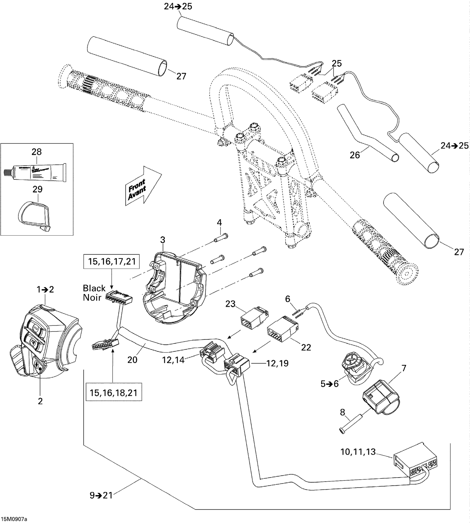 10- Steering Wiring Harness 800R Renegade
