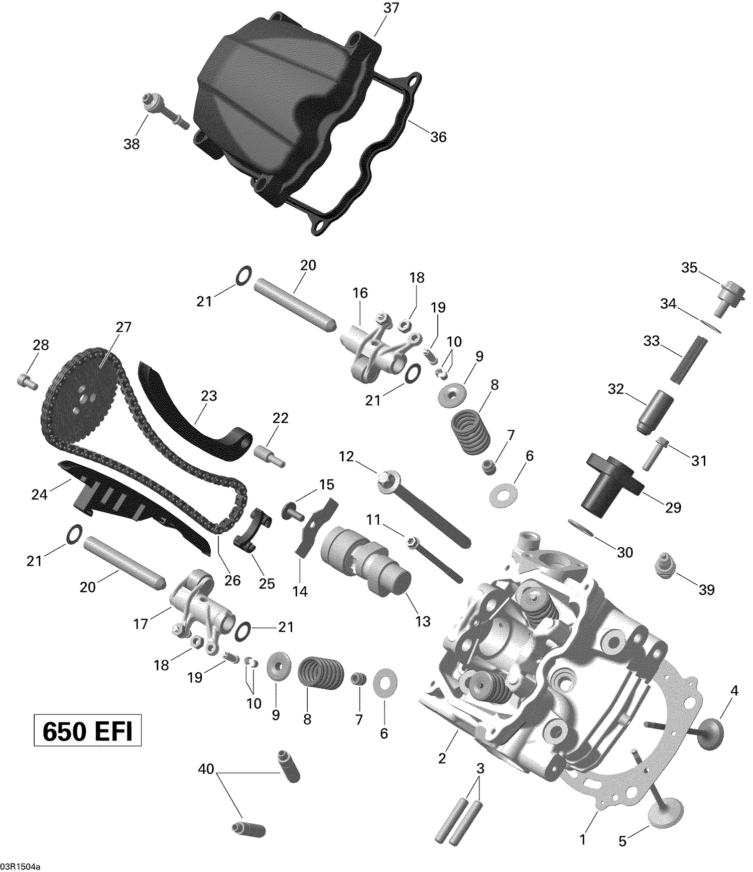 01- Cylinder Head, Front _03R1504a