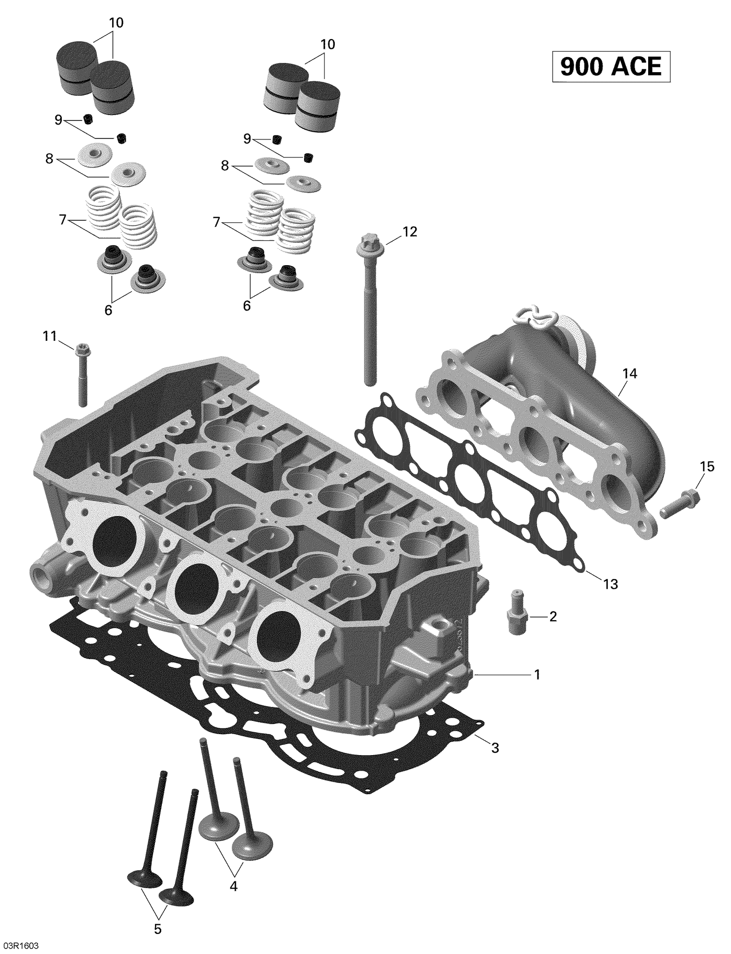 01- Cylinder Head - 900 ACE