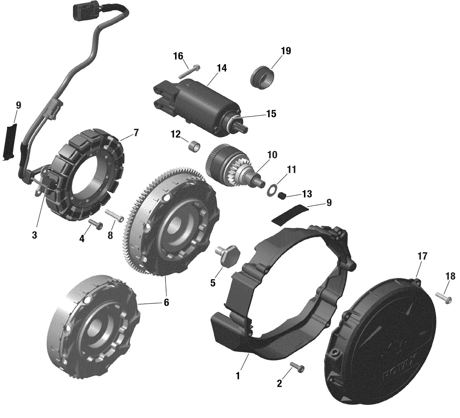 01- Rotax - Magneto And Electric Starter