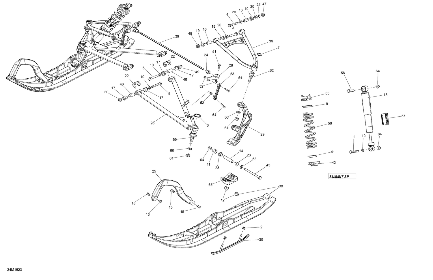 07- Front Suspension And Ski  - 600HO ETEC