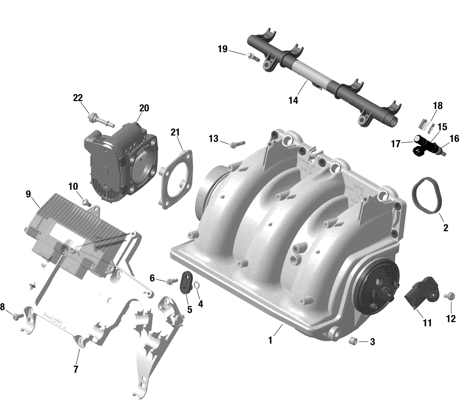 01- Engine - Air Intake Manifold - GTX - RXT
