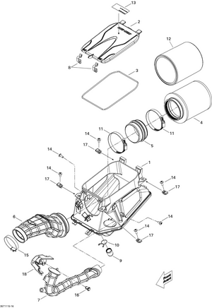 02- Air Intake Silencer Schematic