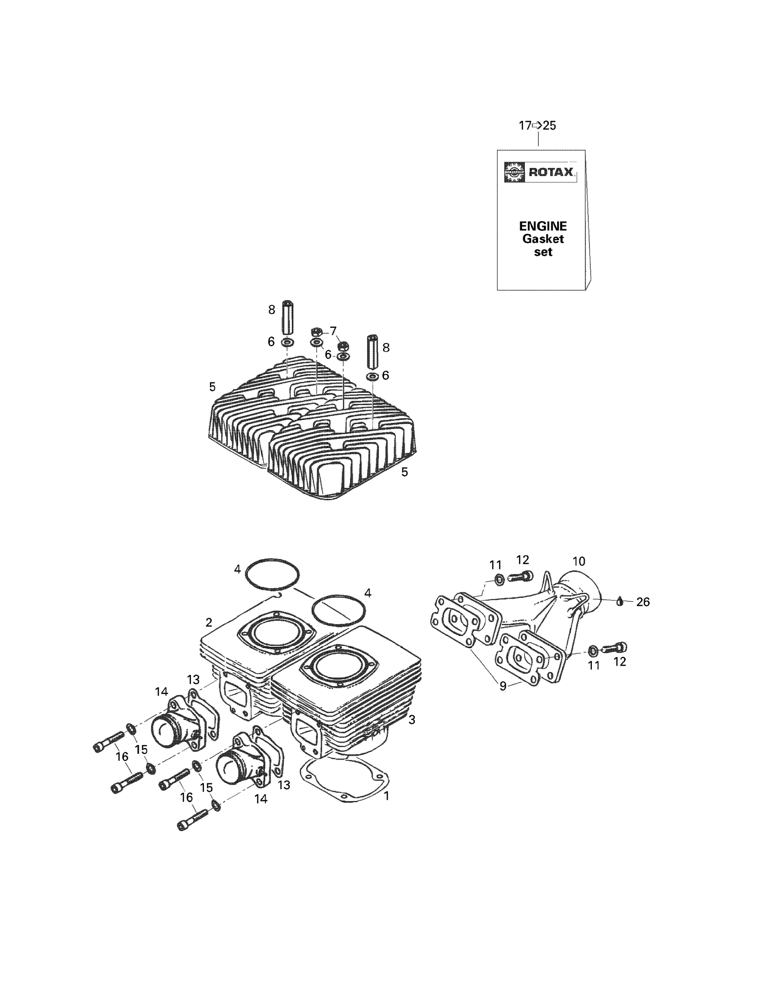 01- Cylinder, Exhaust Manifold