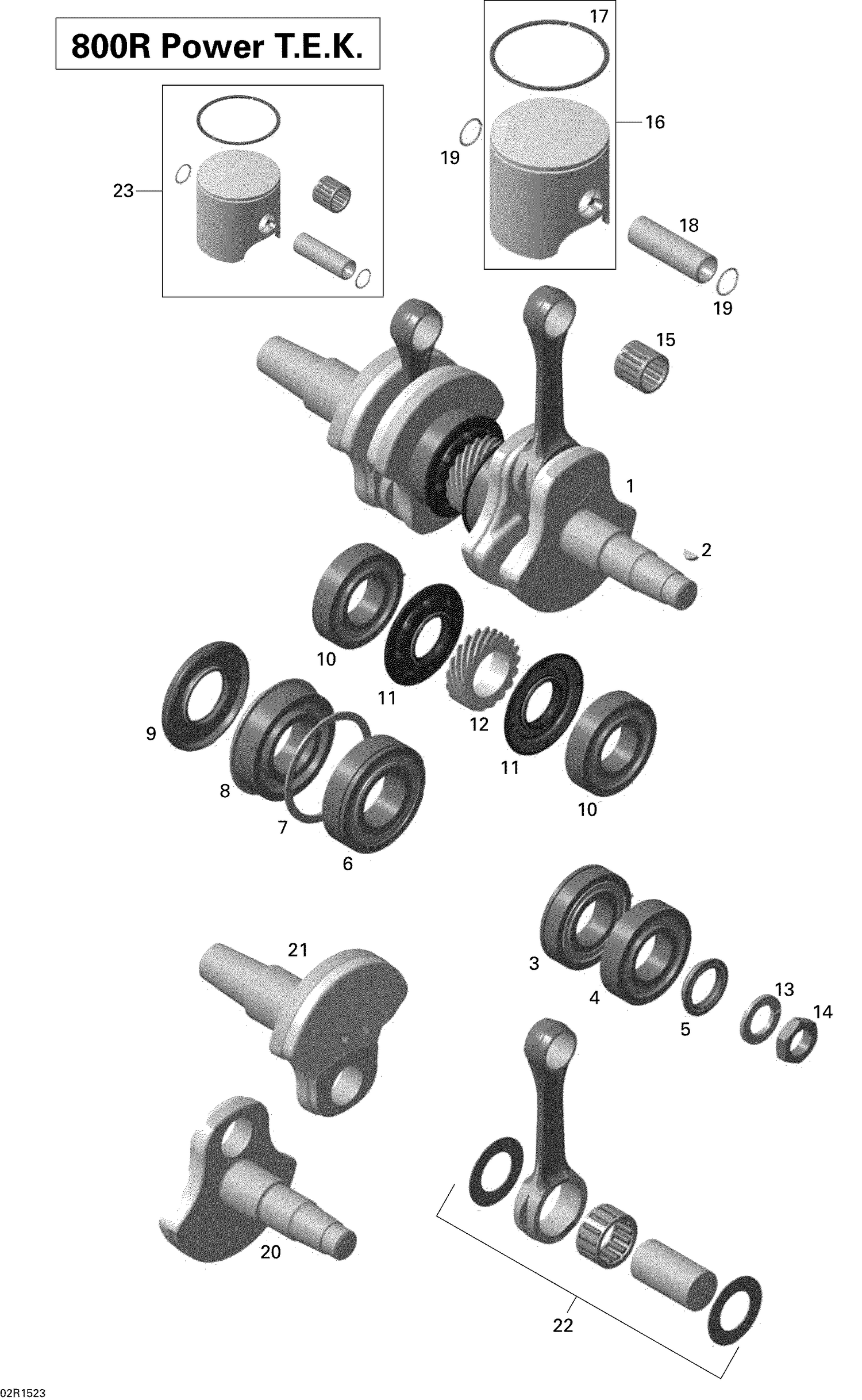 01- Crankshaft And Pistons _02R1523