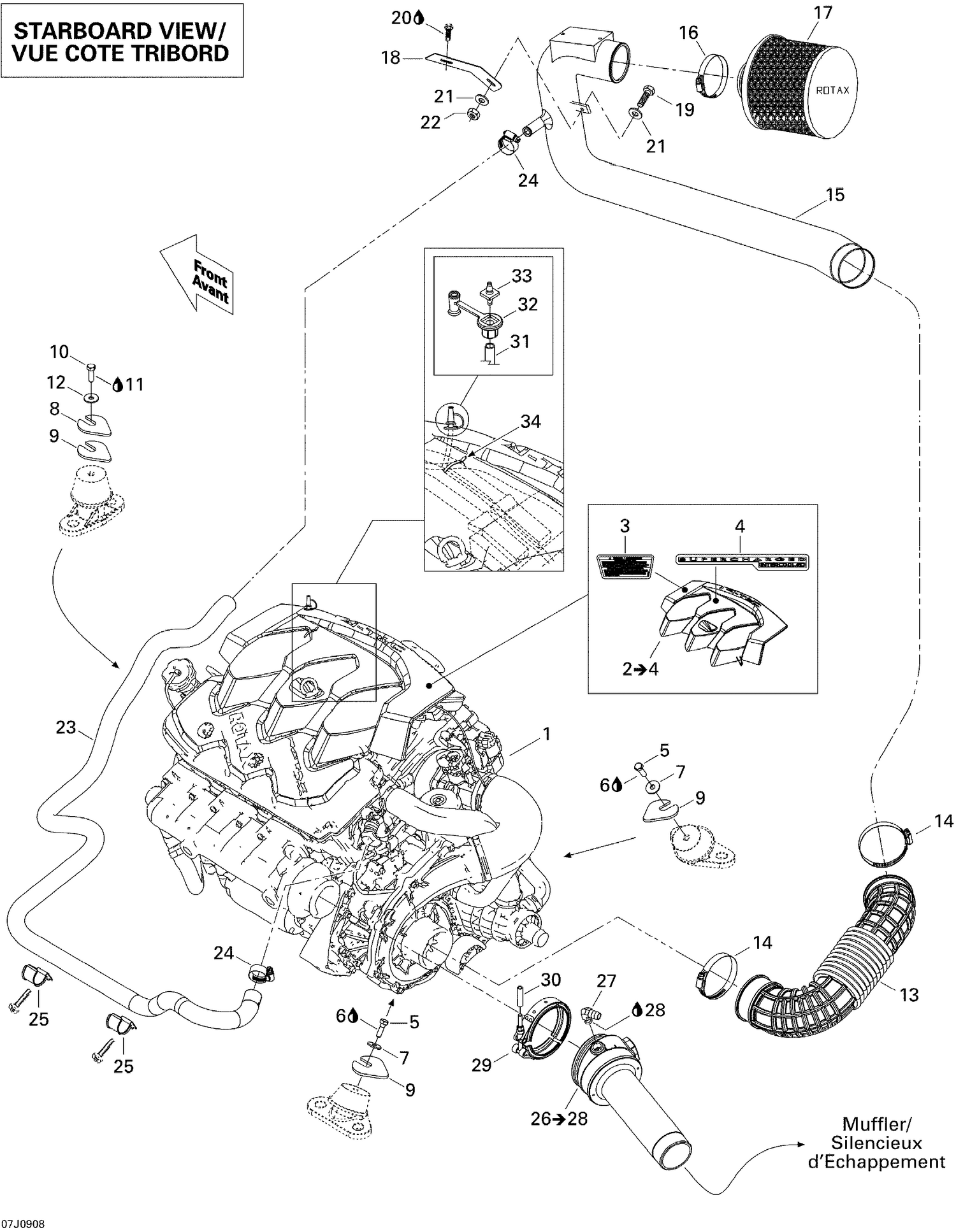 01- Engine And Air Intake Silencer