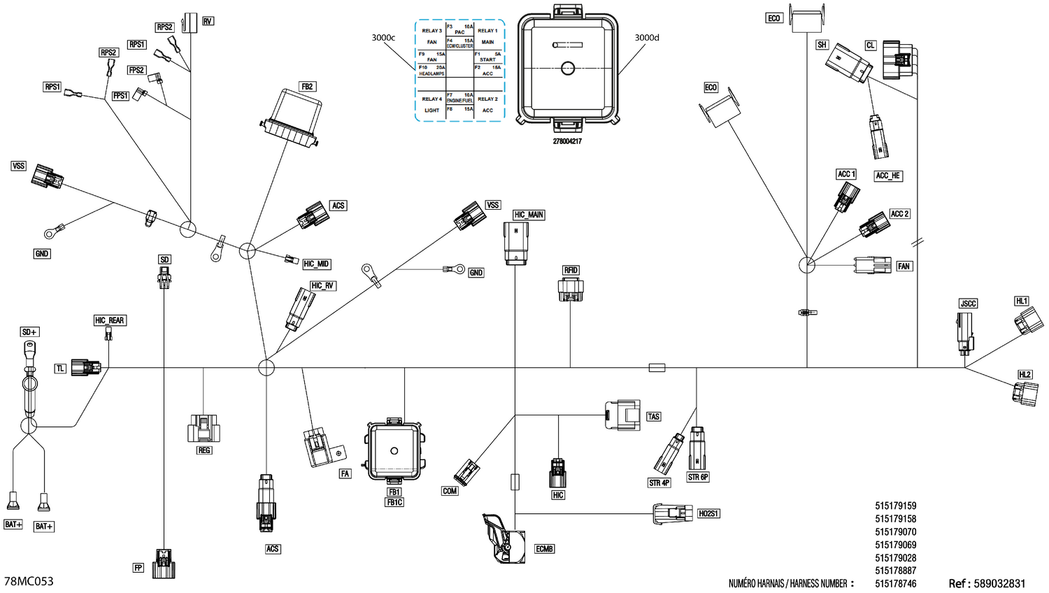 08- Electric - Main Harness - 515179364