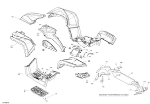 09- Body - Fenders And Lateral Panels - North Edition - White Schematic