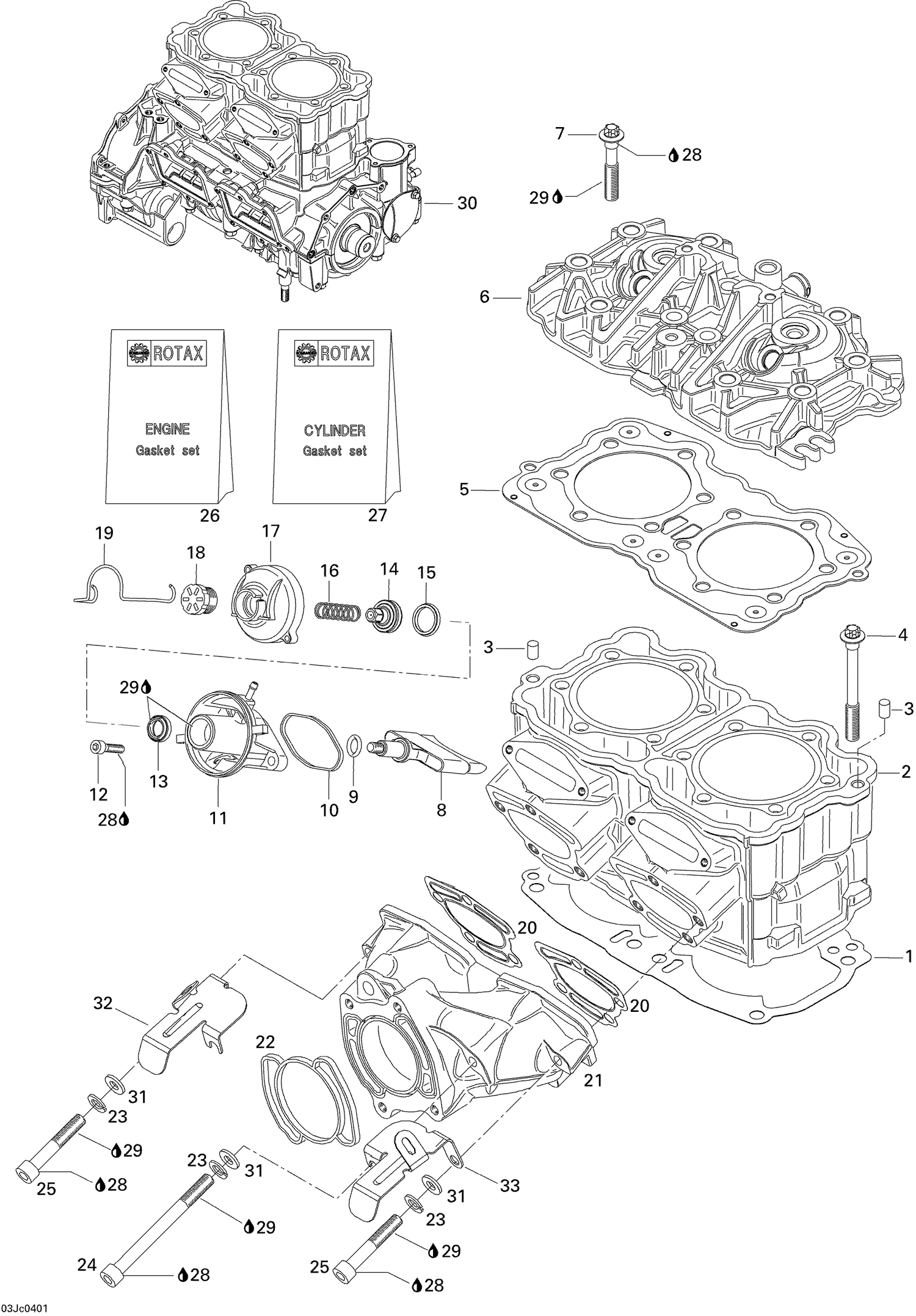 01- Cylinder, Exhaust Manifold
