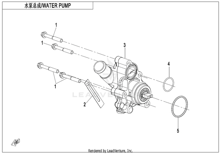 Water Pump CF400-7US 450NK 2024 Nebula White Schematic