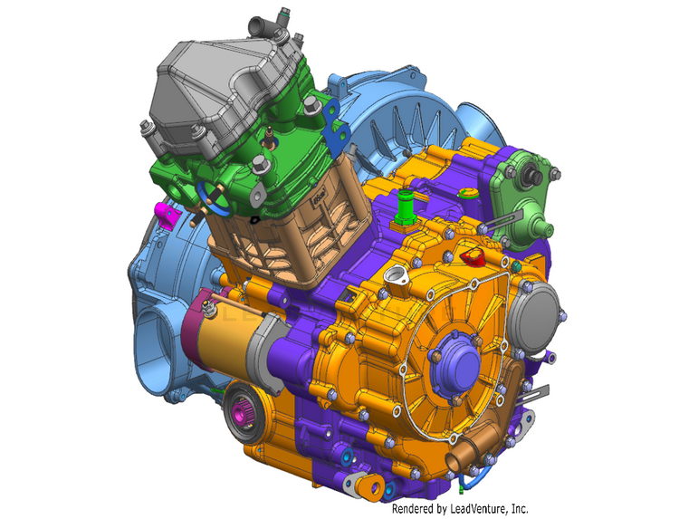 Engine CF500AZ-9S CFORCE 500 S 2022 Force Red Schematic