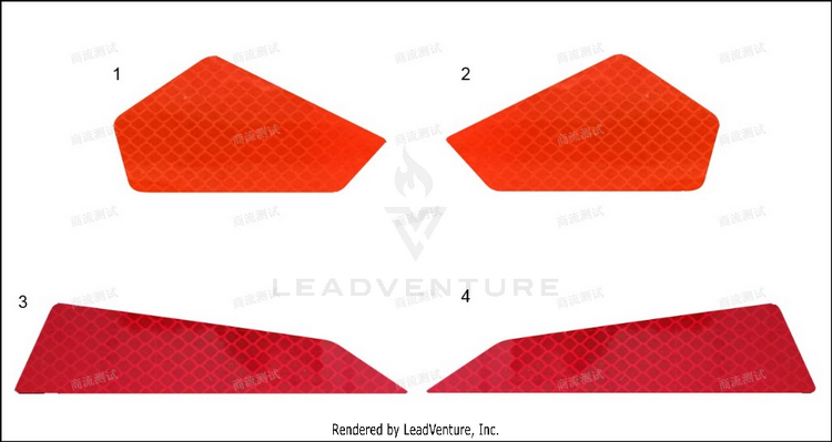 Decal, Reflectors ZFORCE 950 Sport CF1000US-A 2020 Fire Red Schematic