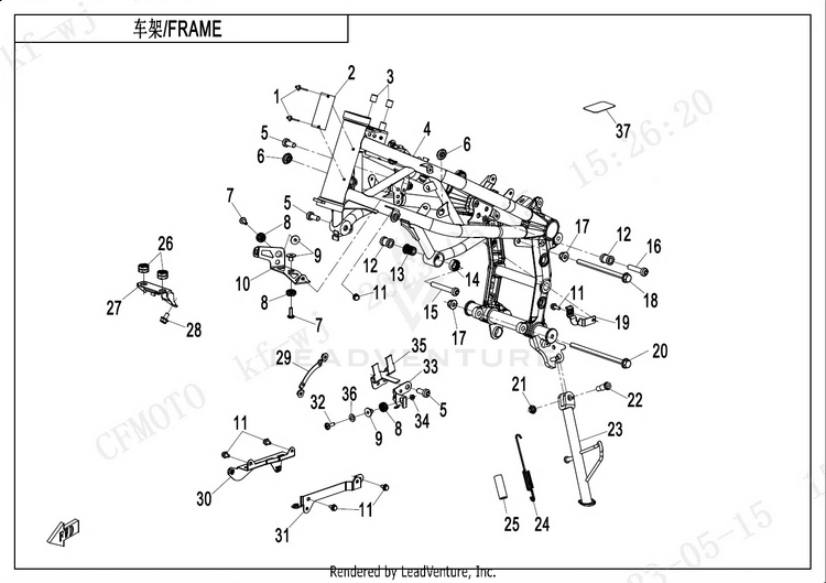 Frame-1 CF400-7US 450NK 2024 Nebula White Schematic