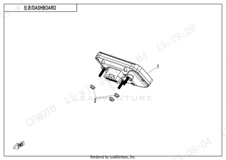 Dashboard CF400-7US 450NK 2024 Nebula White Schematic