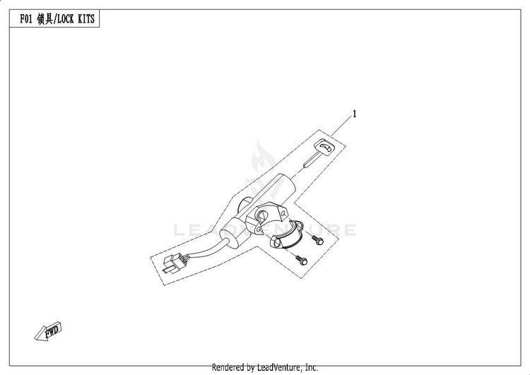 Lock Kits UFORCE 500 CF500UU 2017 Crystal Orange Schematic