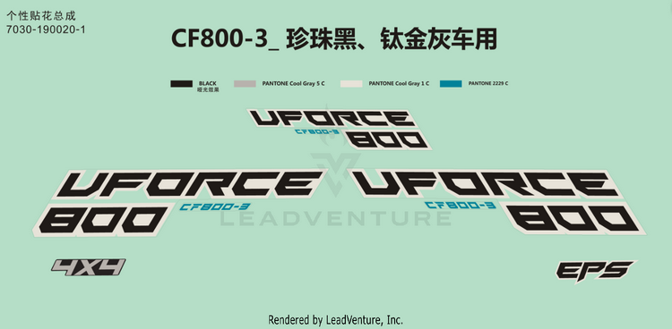 Decal(Usa) CF800-3 UFORCE 800 EPS 2018 Grey Schematic