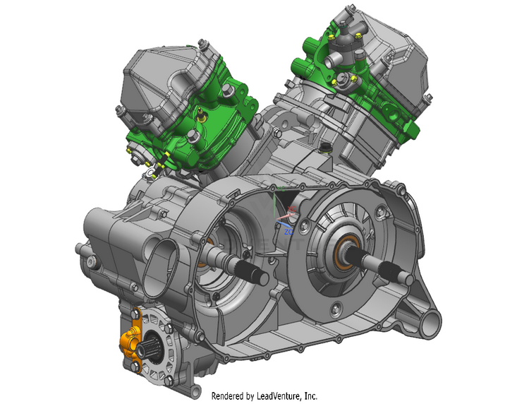 2v91w Wet Clutch Engine (Short Output Shaft) CF800 ZFORCE 800 EX EPS 2022 ATHENS BLUE Schematic