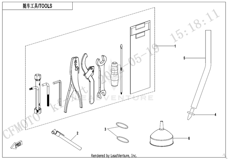 Tools ZFORCE 950 HO EX CF1000SZ-D 2023 Nebula Black Schematic