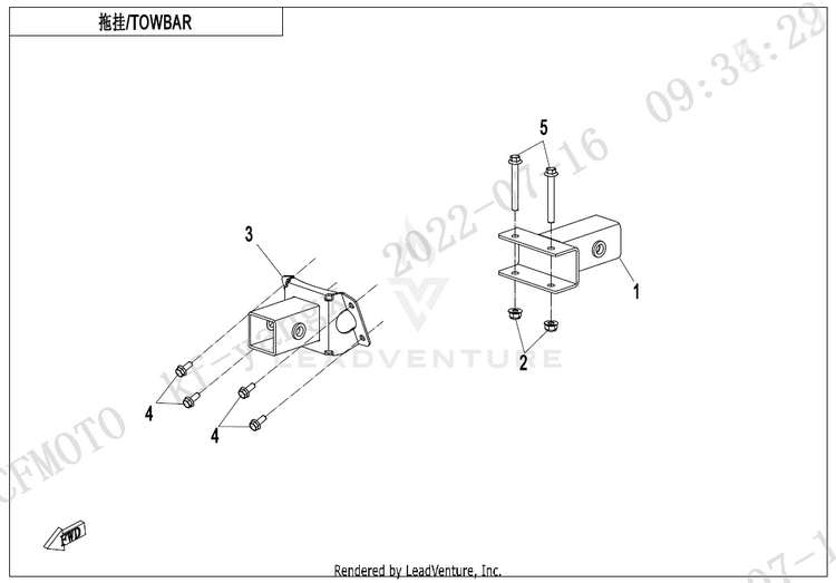 Towbar(Na) CF1000UZ UFORCE 1000 2025 Nebula Black Schematic