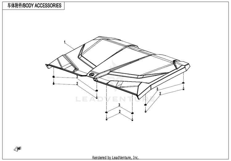 Body Accessories ZFORCE 950 HO EX CF1000SZ-D 2022 Lava Orange Schematic