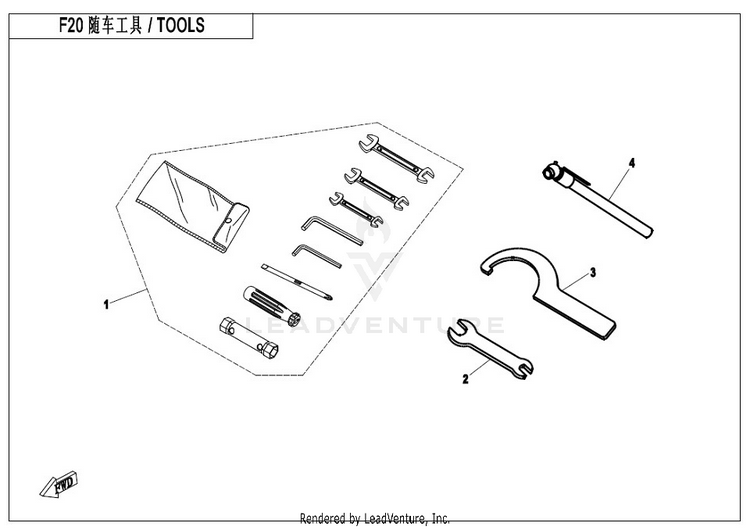 Tools CFORCE 400 CF400AU 2017 Crystal Orange Schematic
