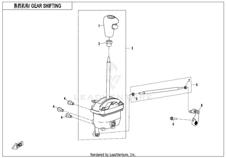 Gear Shifting ZFORCE 950 Sport CF1000US-A 2020 Fire Red Schematic