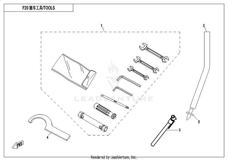 Tools CF800-3 UFORCE 800 EPS 2018 Grey Schematic