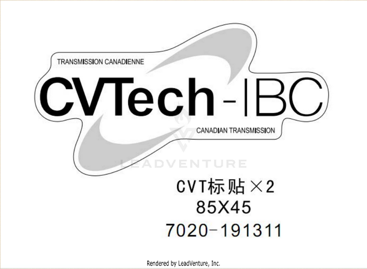 Cvt Label CFORCE 400 CF400AU 2019 Crystal Orange Schematic