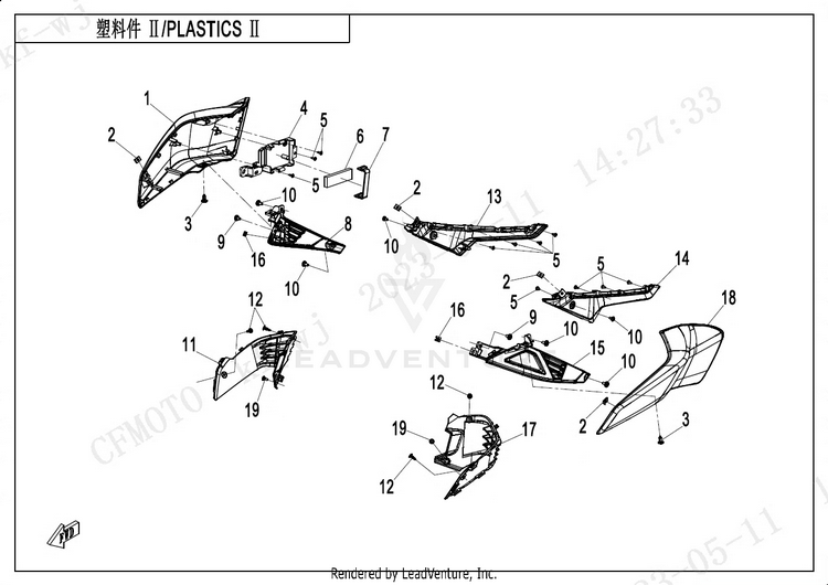 Plastics 2 CF400-7US 450NK 2024 Nebula White Schematic