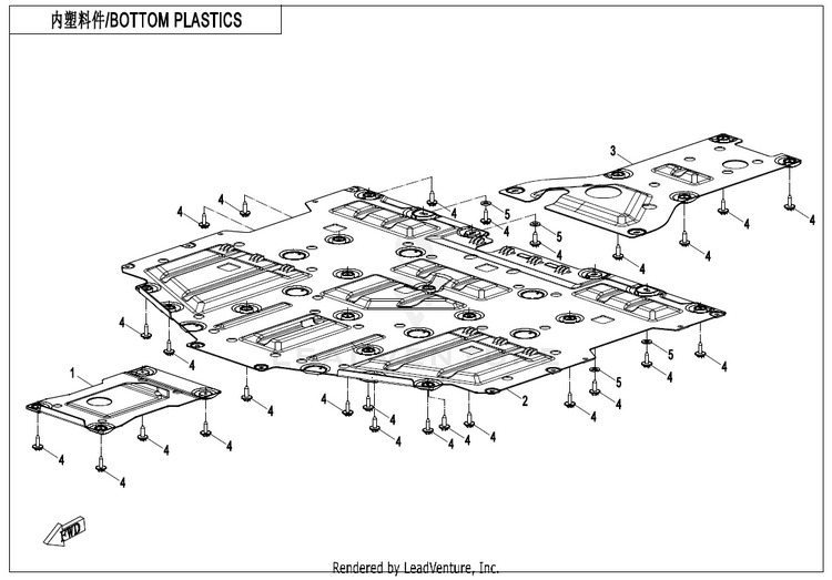 Bottom Plastics CF1000UZ UFORCE 1000 2025 Nebula Black Schematic