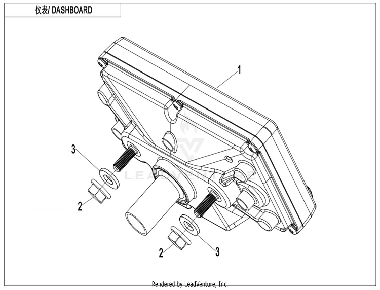 Dashboard CF600AU-3S CFORCE 600 2022 Force Red Schematic