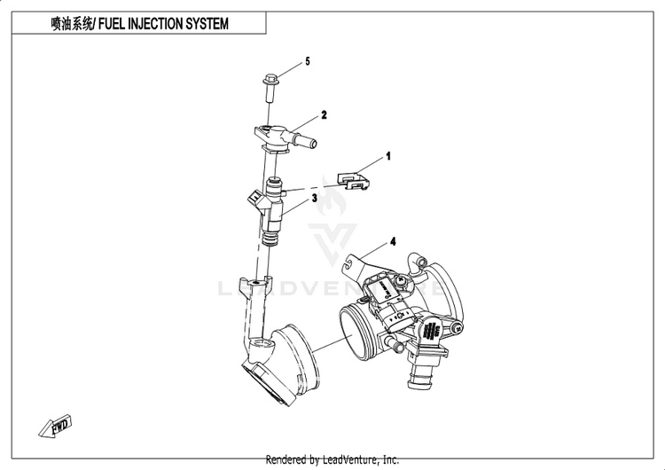 Fuel Injection System CFORCE 400 CF400AU 2019 Crystal Orange Schematic
