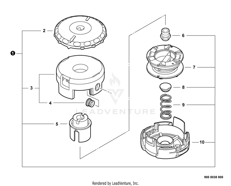 Echo 99944200907B SpeedFeed 400 Head PartsWarehouse